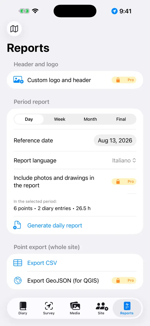 Report generation