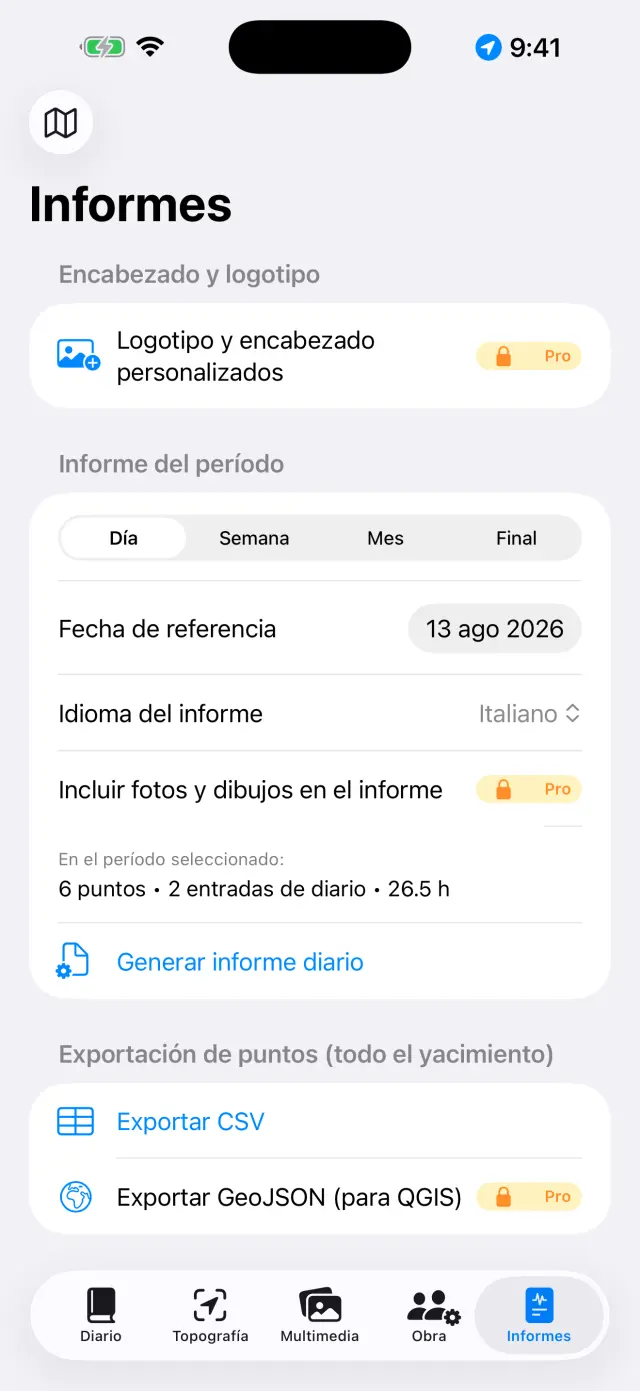 Generación de informes